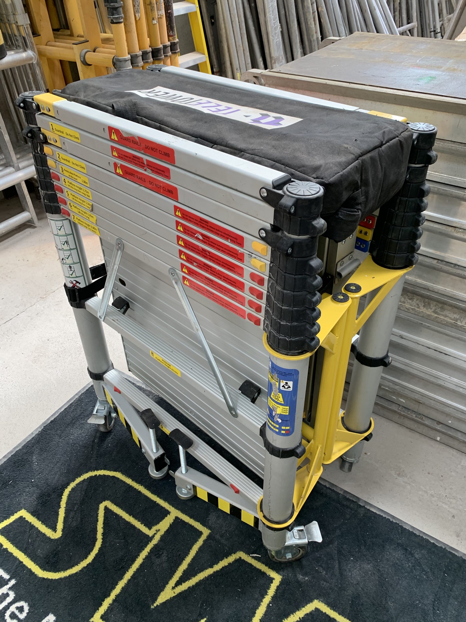 Teletower 4.0m w/h Telescopic Pop Up Scaffold Tower SWTH Access