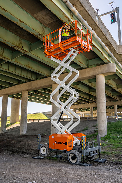 Snorkel S2755RT Rough Terrain 4x4 Scissor Lift (10.1m Working Height)